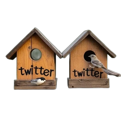 two, wooden, bird, feeders transparent PNG cut-out