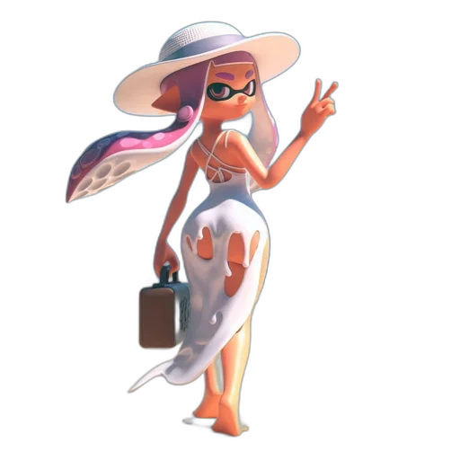 dress, hat, concept art, cartoon transparent PNG cut-out