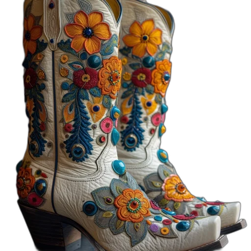shoes, white, boots, adorned transparent PNG cut-out
