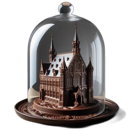 crown, building, hat, 3d render transparent PNG cut-out