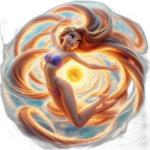 fantasy art, concept art, watercolor, anime transparent PNG cut-out