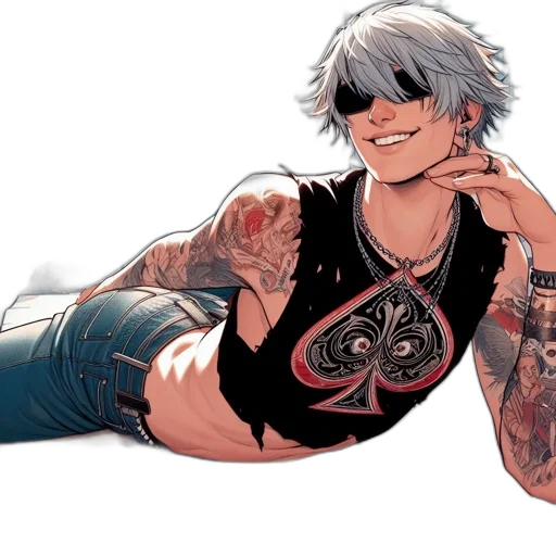 comic book art, concept art, cyberpunk, cartoon transparent PNG cut-out