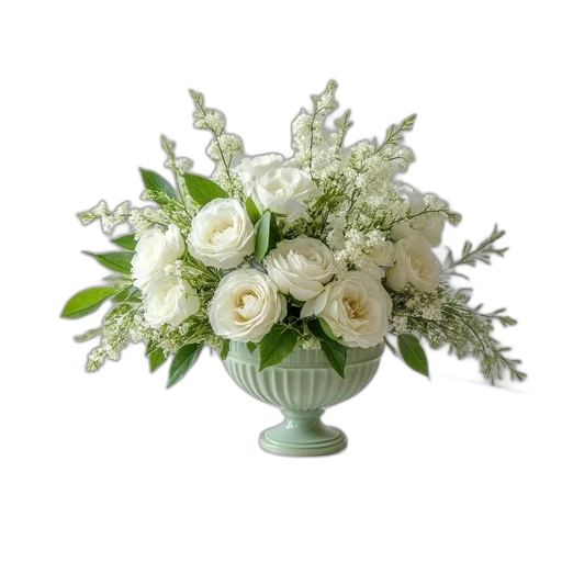 flower, crown, photorealistic, 3d render transparent PNG cut-out