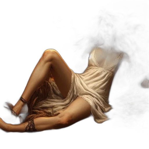 dress, mask, concept art, photorealistic transparent PNG cut-out