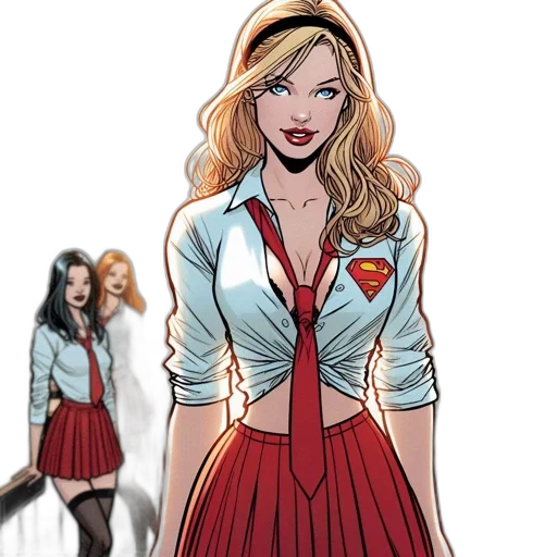 comic book art, concept art, cartoon, fantasy art transparent PNG cut-out