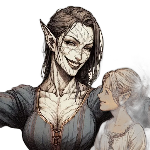 fantasy art, concept art, comic book art, pixel art transparent PNG cut-out