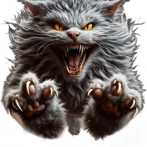 creature, animal, fantasy art, photorealistic transparent PNG cut-out