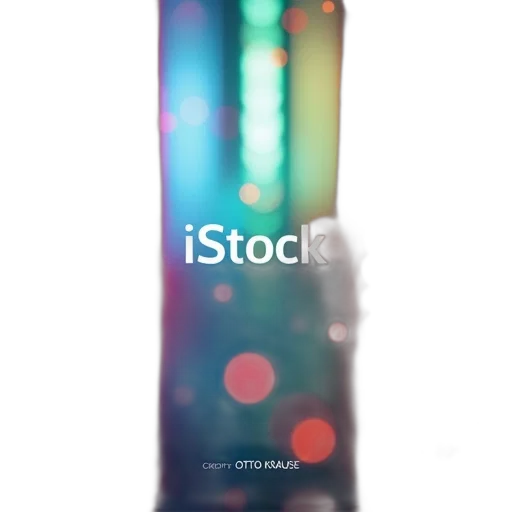 bottle, staff, 3d render, vaporwave transparent PNG cut-out