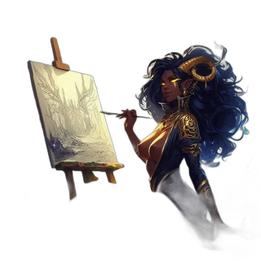 staff, fantasy art, concept art, watercolor transparent PNG cut-out