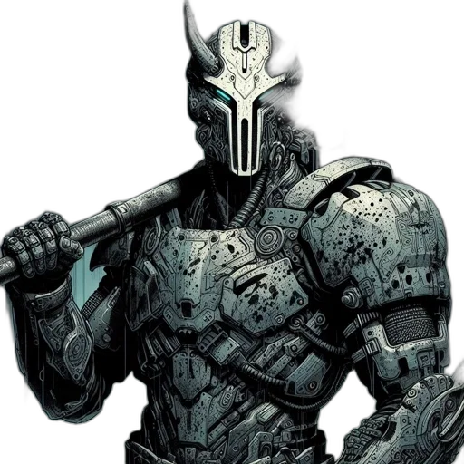 mask, robot, weapon, sword transparent PNG cut-out