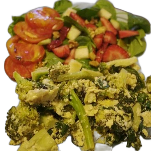 food, plate, broccoli, eggs transparent PNG cut-out
