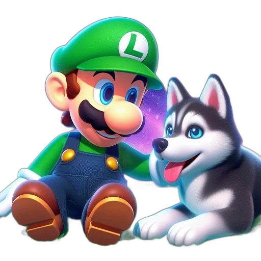 animal, 3d render, concept art, pixel art transparent PNG cut-out