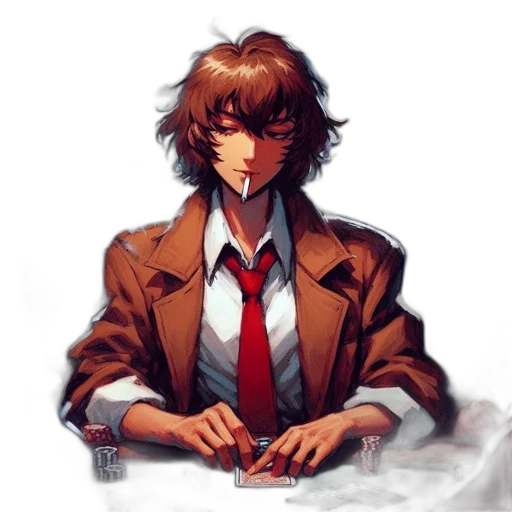 jacket, staff, face, pixel art transparent PNG cut-out