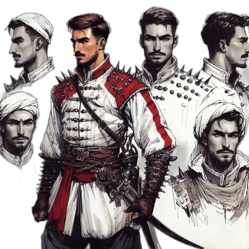 sword, concept art, fantasy art, comic book art transparent PNG cut-out