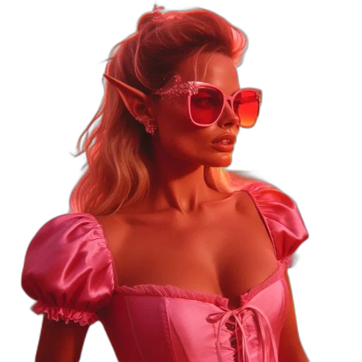mask, dress, concept art, 3d render transparent PNG cut-out
