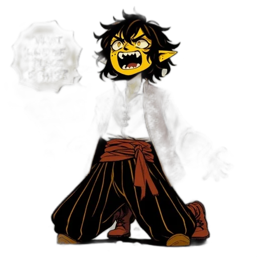 creature, staff, mask, concept art transparent PNG cut-out