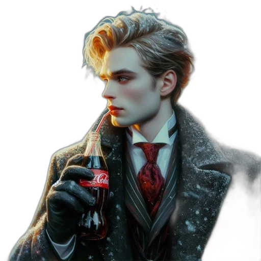 jacket, face, concept art, cyberpunk transparent PNG cut-out