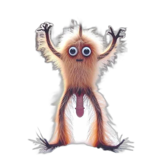 creature, animal, staff, hair transparent PNG cut-out