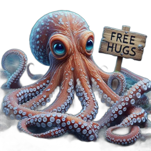 creature, 3d render, concept art, octopus transparent PNG cut-out
