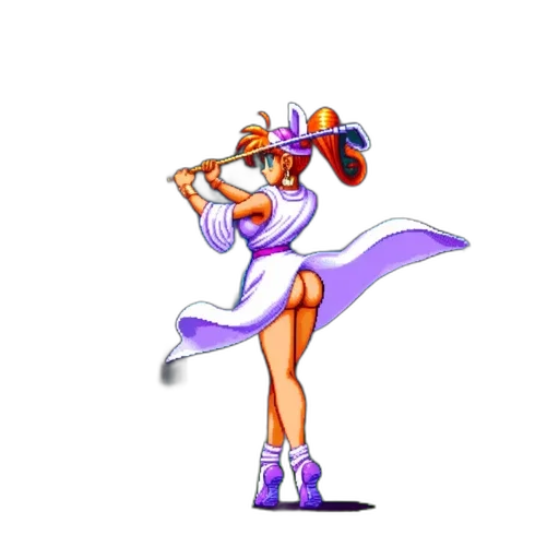 weapon, dress, staff, pixel art transparent PNG cut-out