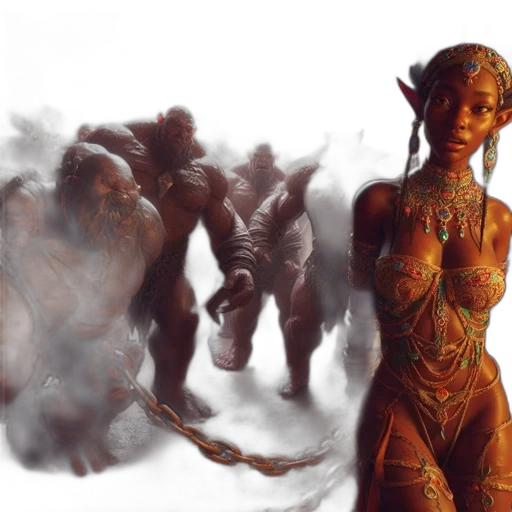 concept art, fantasy art, comic book art, photorealistic transparent PNG cut-out