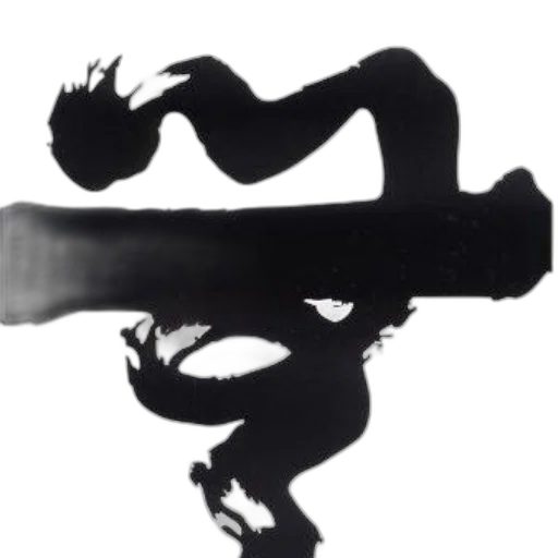 hair, staff, sword, weapon transparent PNG cut-out
