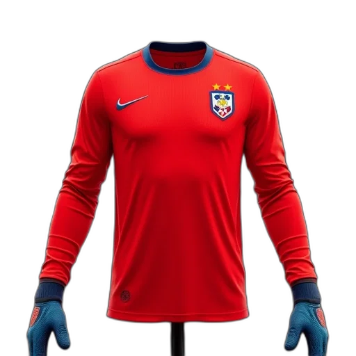 chile, mora, red, goalkeeper transparent PNG cut-out