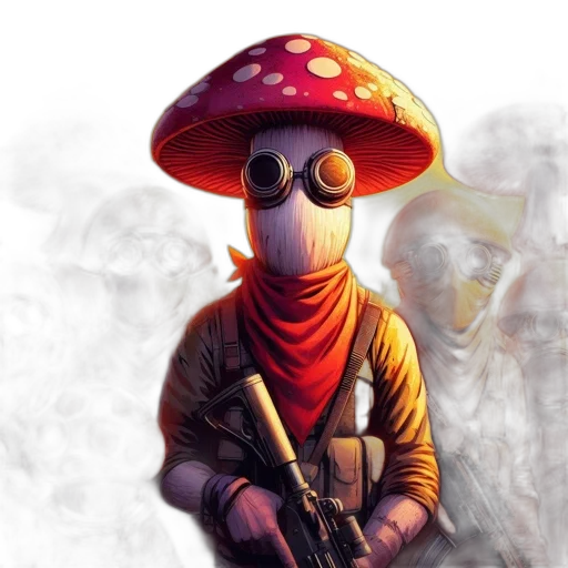 weapon, umbrella, hat, mask transparent PNG cut-out