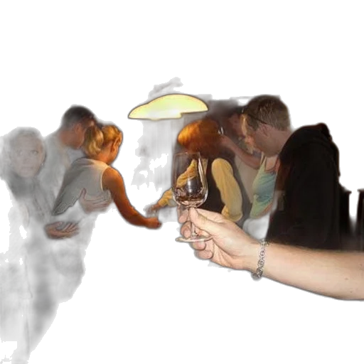 bottle, staff, mask, robot transparent PNG cut-out