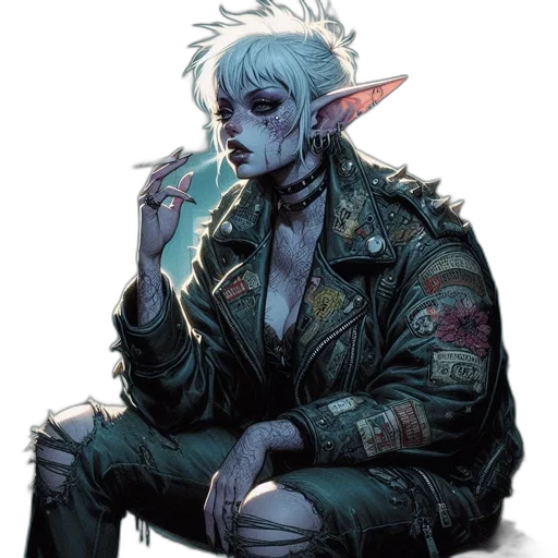 jacket, creature, concept art, fantasy art transparent PNG cut-out