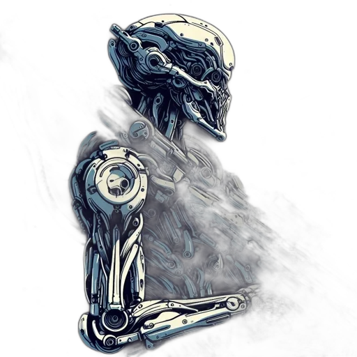 robot, creature, mask, concept art transparent PNG cut-out