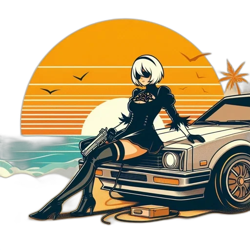 car, robot, jacket, concept art transparent PNG cut-out
