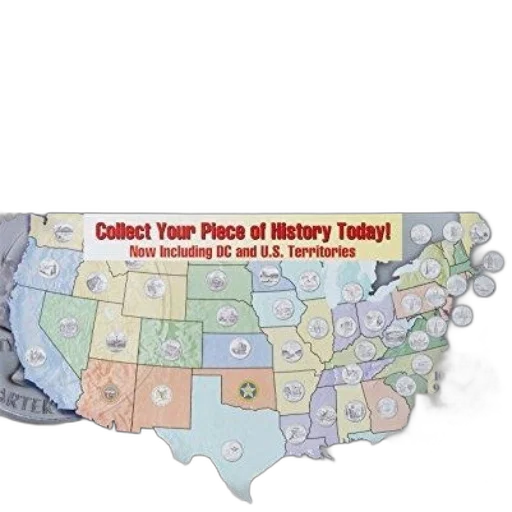 promotional, poster, collecting, quarters transparent PNG cut-out
