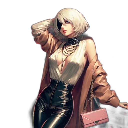 jacket, dress, robot, jewelry transparent PNG cut-out