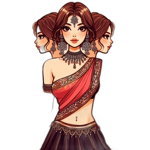 dress, jewelry, pixel art, fantasy art transparent PNG cut-out