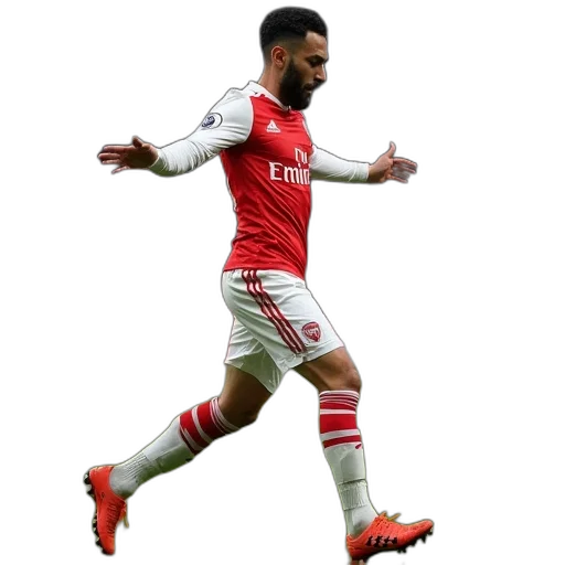 mesud, rashel, arsenal, defender transparent PNG cut-out