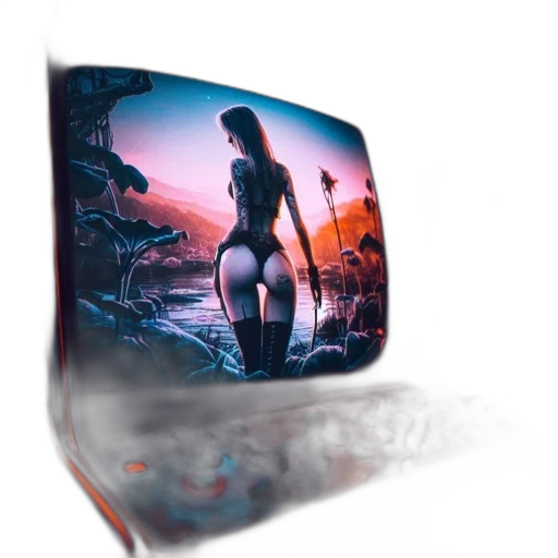 furniture, robot, cyberpunk, concept art transparent PNG cut-out