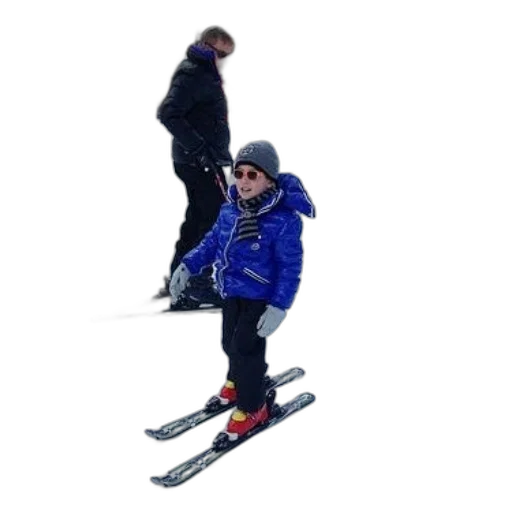 staff, snow, child, blue transparent PNG cut-out