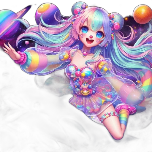 dress, fantasy art, concept art, vaporwave transparent PNG cut-out