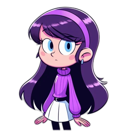 staff, creature, hair, dress transparent PNG cut-out