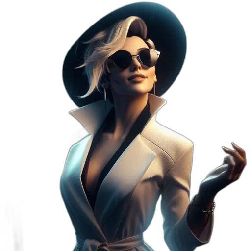 staff, jacket, dress, hat transparent PNG cut-out