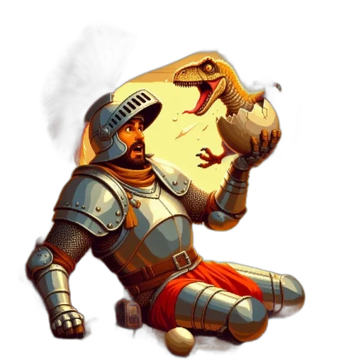 robot, staff, dragon, weapon transparent PNG cut-out