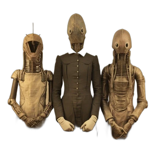 mask, robot, dress, jacket transparent PNG cut-out
