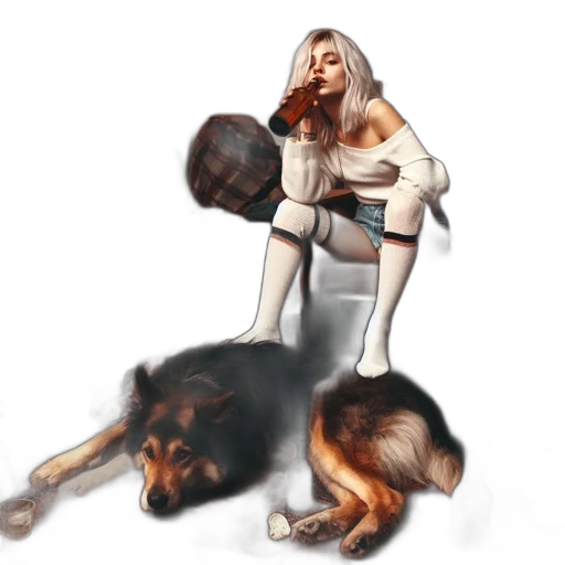 animal, concept art, fantasy art, pixel art transparent PNG cut-out