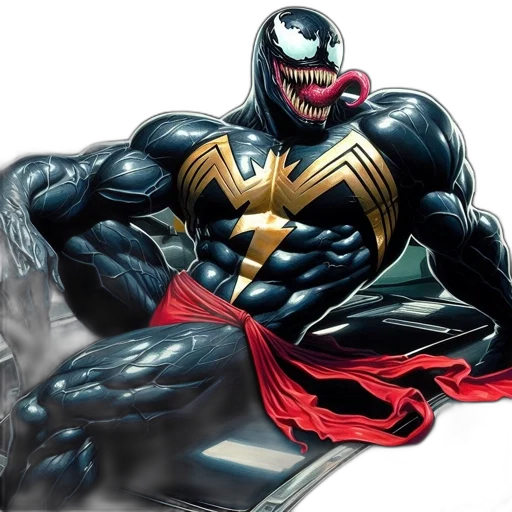 comic book art, concept art, muscular, masked transparent PNG cut-out
