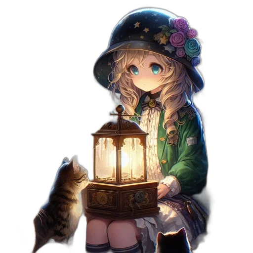 hat, staff, crown, dress transparent PNG cut-out
