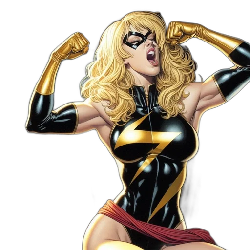 comic book art, concept art, cartoon, blonde-haired transparent PNG cut-out