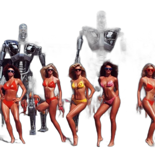 robot, concept art, comic book art, cyberpunk transparent PNG cut-out