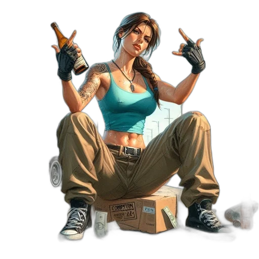 weapon, concept art, cyberpunk, comic book art transparent PNG cut-out