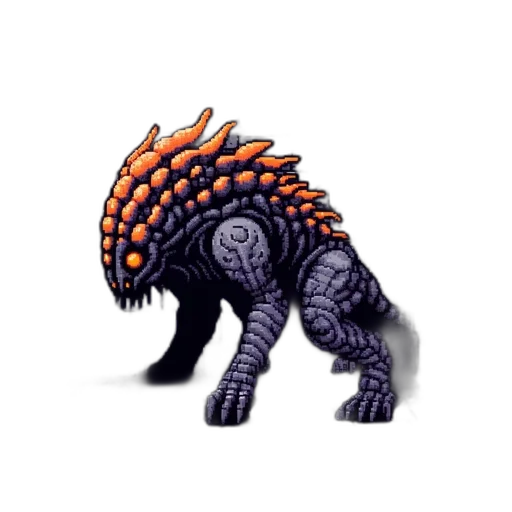 creature, dragon, animal, staff transparent PNG cut-out